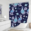 Mushroom Astronaut Moon Fantasy Shower Curtain - Psychedelic Bathroom Decor