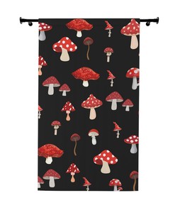 Mushroom Curtains for Gardening Gift - Perfect for Mushroom Lovers and Window Curtains