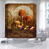 Mushroom Dream Shower Curtain With Waterproof Fabric For Bathroom