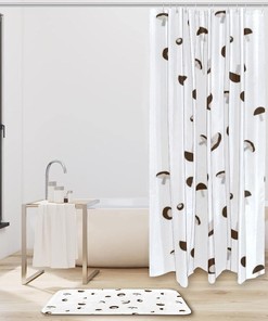 Mushroom Fabric Shower Curtains For A Natural Feel In Your Bathroom