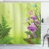 Mushroom Flower Magic Landscape Shower Curtain for Whimsical Bathroom Decor