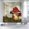 Mushroom House Shower Curtain - A Peek Into The Fairy Garden