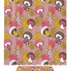 Mushroom Pattern Fabric Shower Curtain With Autumn Maple Leaves For Bathroom Decor