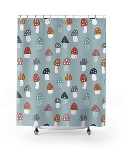Mushroom Shower Curtain - Fun and Stylish Bathroom Accessory