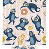 Music-themed Sloth Shower Curtain, Perfect for Music Lovers 