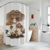 MycoBath Mushroom Decorative Shower Curtain, FungiFly, Spore-tacular Fungi Decor