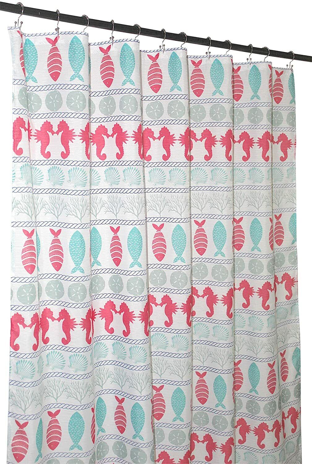 Mysterious Full Moon Shower Curtain with Starry Sky - Ocean Bathroom Accessories