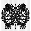 Mystic Yin Yang Celtic Dragon Shower Curtain Stall