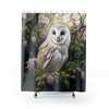 Mystical Garden Owl Shower Curtain For Protective And Calming Bath Time 