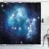 Mystical Supernova Stars Space Shower Curtain for a Mystical Bathroom