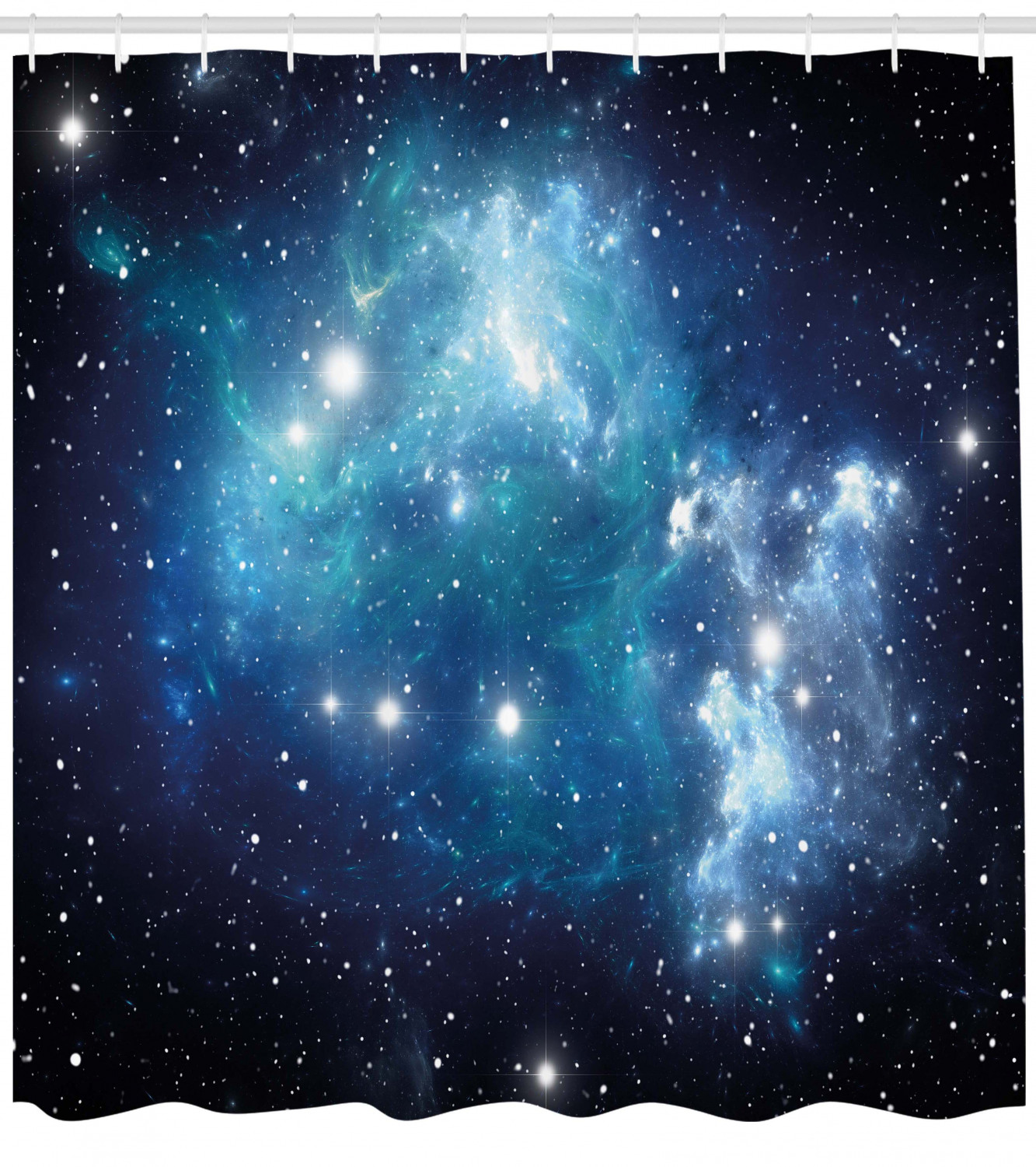 Mystical Supernova Stars Space Shower Curtain for a Mystical Bathroom