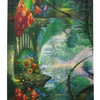 Mystical and Dreamy Trippy Mushroom Shower Curtain with 3D Print