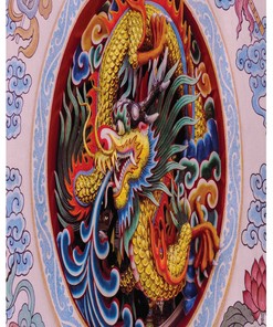 Mythical And Majestic Chinese Dragon Shower Curtain For A Serene Bathroom