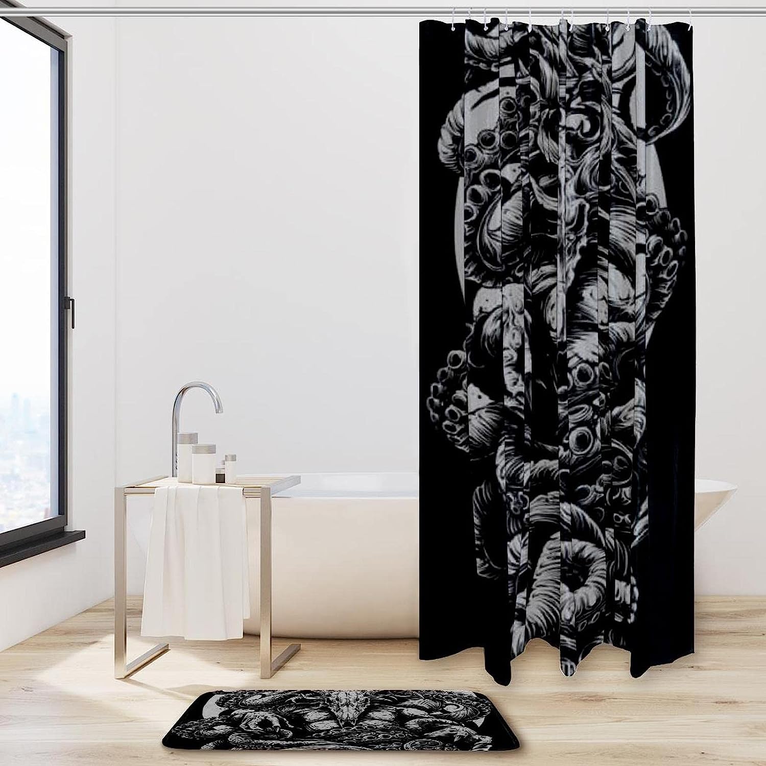 Mythical Beauty Dragon Waterproof Shower Curtain Bathroom Curtain - Image 2