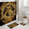 Mythical Dragon Ancient Style Art Shower Curtain Bathroom Decor