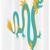Mythological And Majestic Chinese Dragon Shower Curtain For A Regal Bathroom