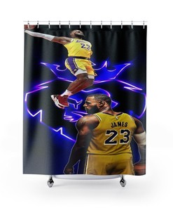 NBA Sports Basketball Shower Curtain - Lebron James Bathroom Decor Home Accessories
