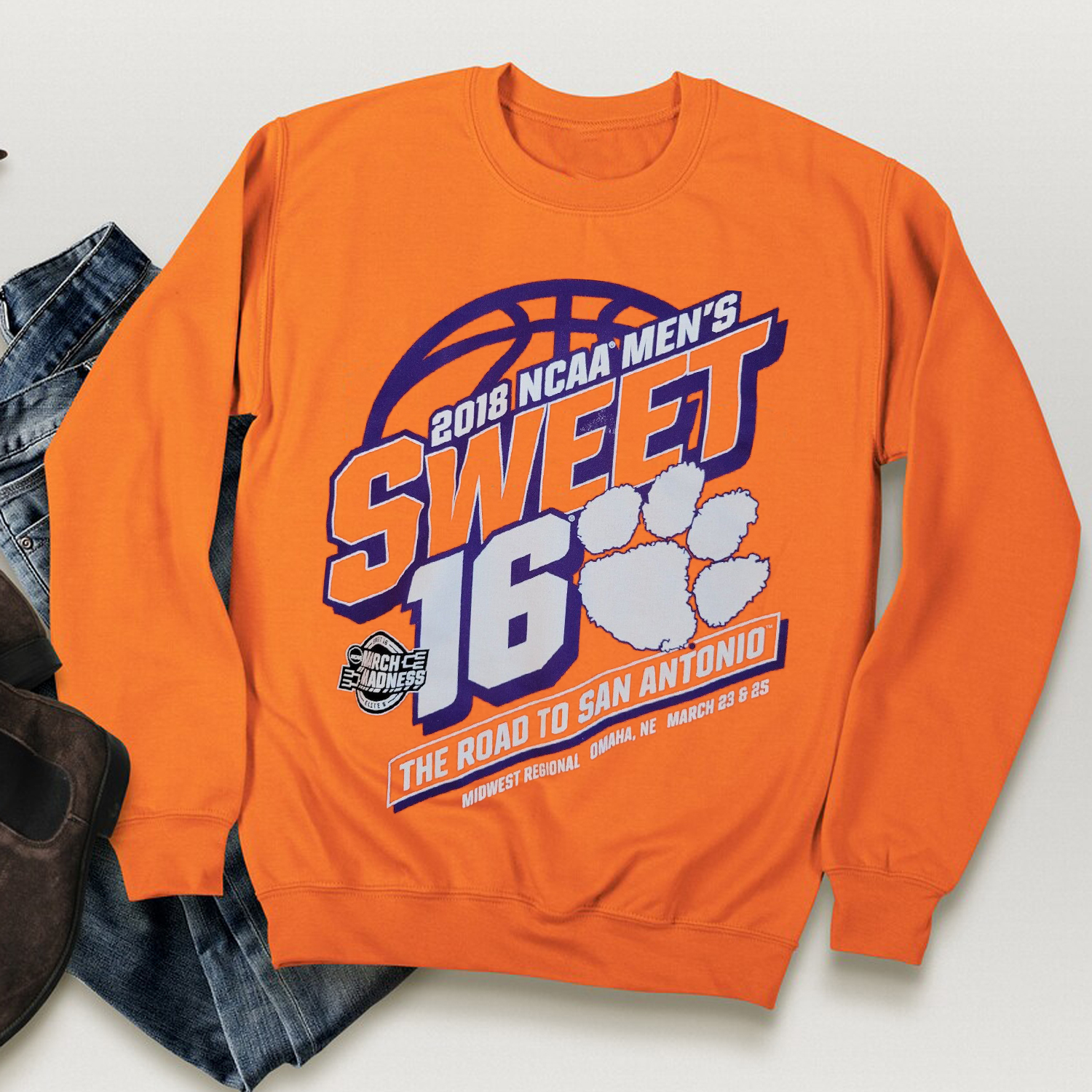 NCAA 2018 Men's Basketball Sweet Sixteen March Madness Shirt - Perfect Sweatshirt Hoodie for Fans