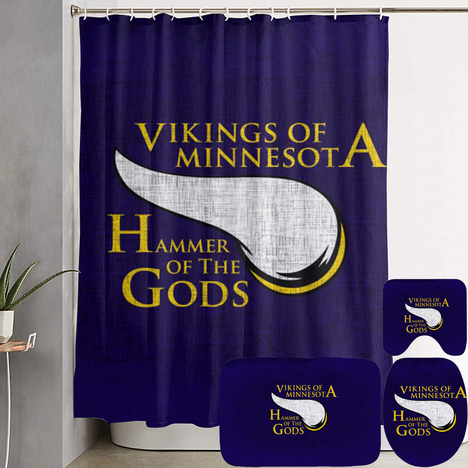 NFL Minnesota Vikings Shower Curtain for Diehard Fans