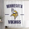 NFL Minnesota Vikings Soft Waterproof Shower Curtain for True Fans