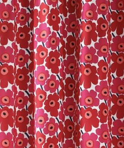 NIB MARIMEKKO Maija Isola Mini Unikko Shower Curtain Fabric, 4 Yards