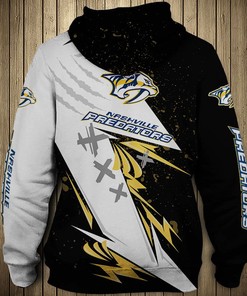 Nashville Predators Thunder Design 3D Hoodie Pullover - 3D Hoodies For Men