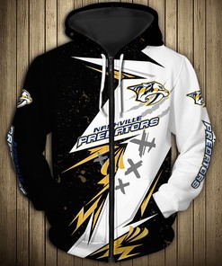Nashville Predators Thunder Design 3D Hoodie Pullover - 3D Hoodies For Men