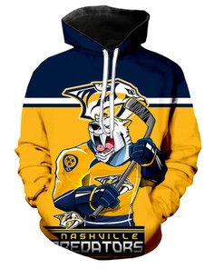 Nashville Predators Ultra-Cool 3D Long Sleeve Hoodie - All Over Print Hoodies For Women