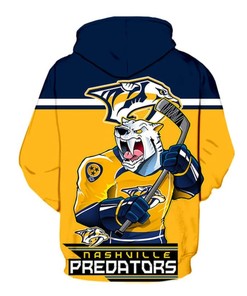 Nashville Predators Ultra-Cool 3D Long Sleeve Hoodie - All Over Print Hoodies For Women