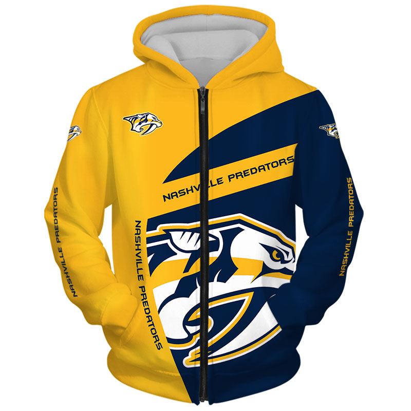 Nashville Predators Zip Hoodie Gift For Fans - Gifts For Father Day