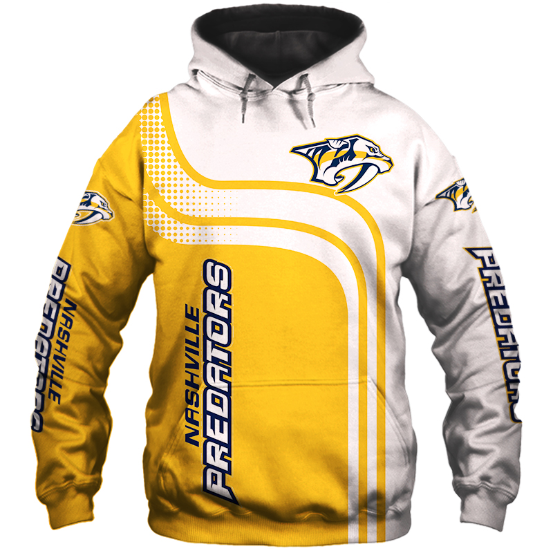 Nashville Predators Zip Hoodie Pullover - 3D Hoodies For Men Graphic