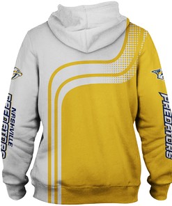Nashville Predators Zip Hoodie Pullover - 3D Hoodies For Men Graphic