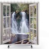 National Park Waterfall Shower Curtain - Fresh Environment River Cloth Fabric Bathroom Decor