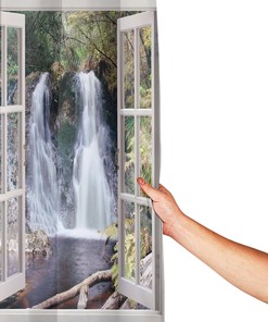National Park Waterfall Shower Curtain - Fresh Environment River Cloth Fabric Bathroom Decor