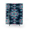 Native America Style Boho Shower Curtain, Southwest Bathroom Decor with Desert Theme