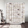 Native American Arrow Design Shower Curtain - Indigenous Bathroom Decor