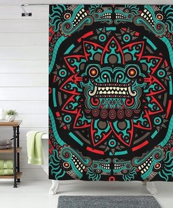 Native American Aztec Tribal Art Shower Curtain for a Cultural Touch