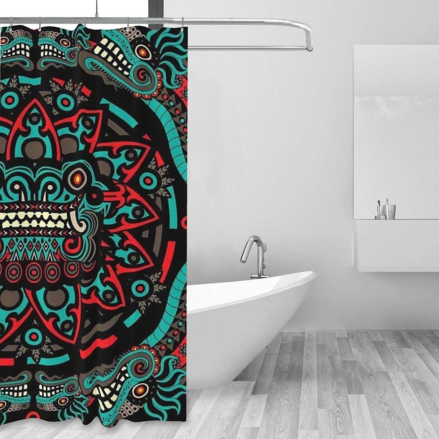 Native American Aztec Tribal Art Shower Curtain for a Cultural Touch