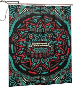 Native American Aztec Tribal Art Shower Curtain for a Cultural Touch