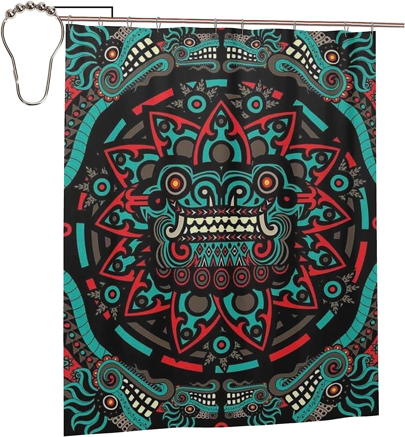 Native American Aztec Tribal Art Shower Curtain for a Cultural Touch