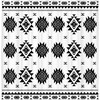 Native American Black And White Aztec Shower Curtain