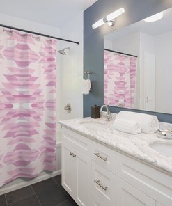 Native American Boho Style Shower Curtain for Desert-Inspired Bathrooms