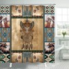 Native American Dreamcatcher Owl Shower Curtain for Ethnic Bathroom Decor