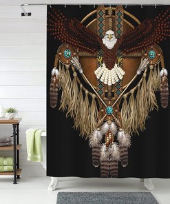 Native American Eagle Shower Curtain for a Majestic Touch