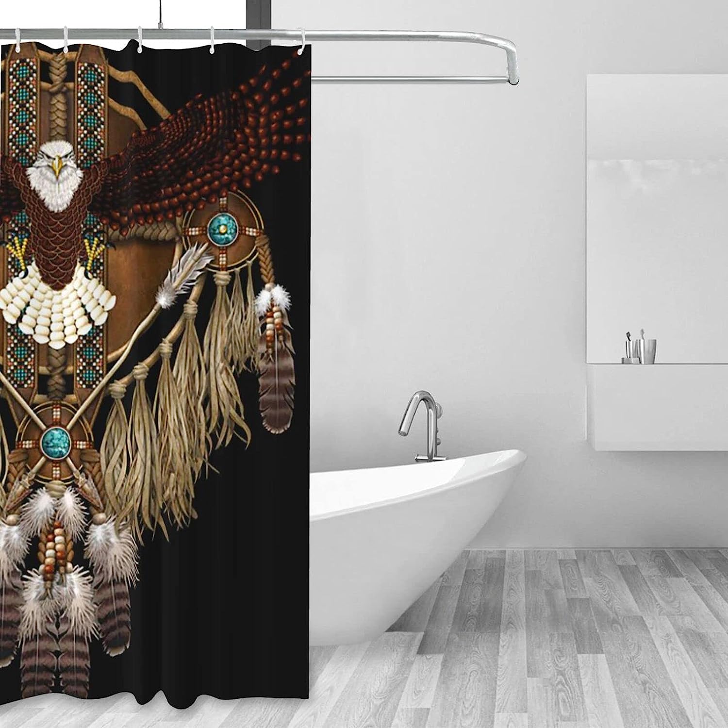 Native American Eagle Shower Curtain for a Majestic Touch