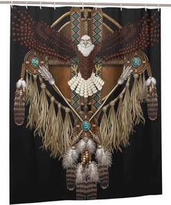 Native American Eagle Shower Curtain for a Majestic Touch