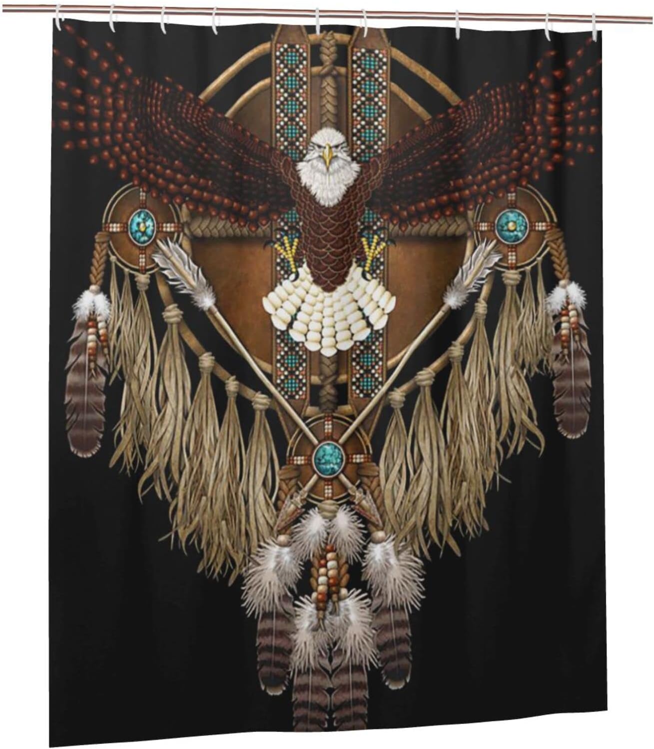 Native American Eagle Shower Curtain for a Majestic Touch