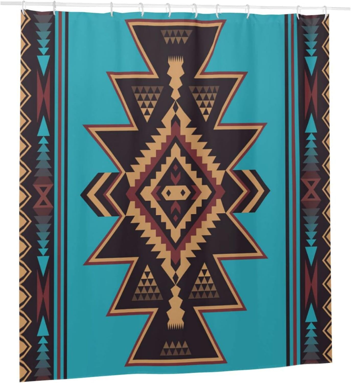 Native American Indian Aztec Navajo Shower Curtain for Unique Bathroom Decoration