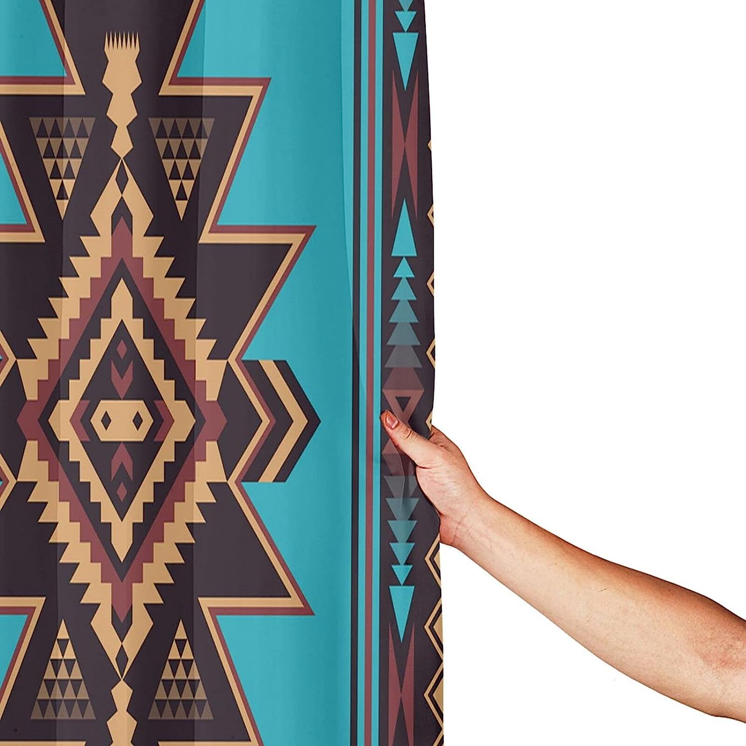 Native American Indian Aztec Navajo Shower Curtain for Unique Bathroom Decoration