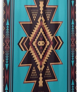 Native American Indian Aztec Shower Curtain - Ethnic Bathroom Decor